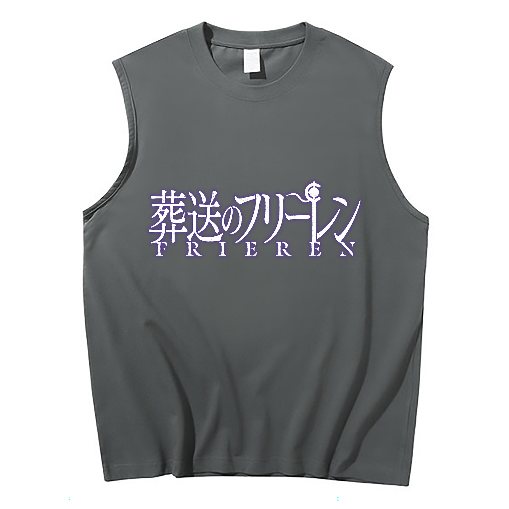 （画像用） 葬送のフリーレン Frieren コットン100％タンクトップ（フロントプリント）